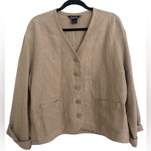 Rafaela 100% Linen Top - Size 12